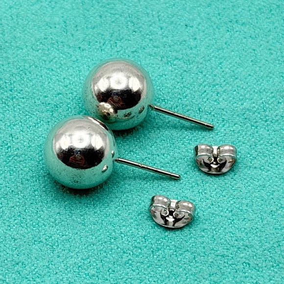 Tiffany & Co. Silver Ball Earrings - Picture 2 of 16
